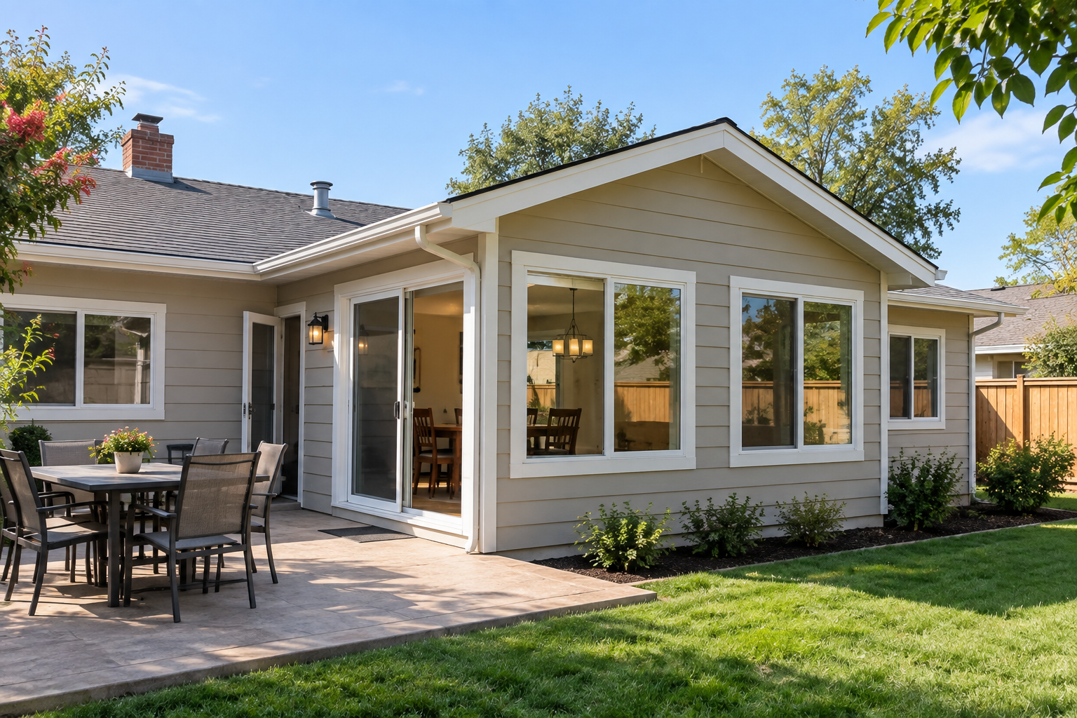 Home addition construction example